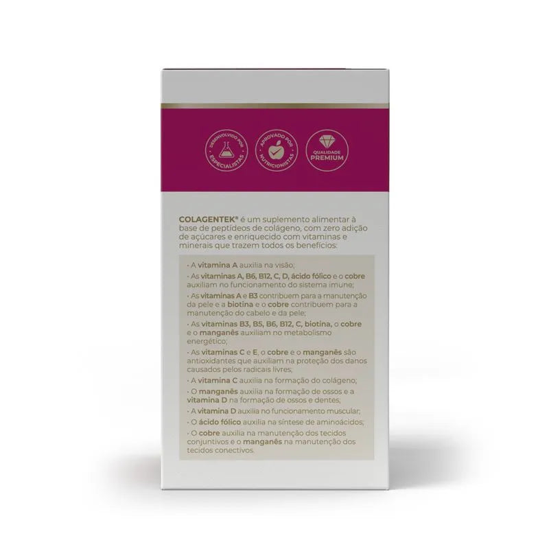 Colagentek - 10 sachês 10g laranja com acerola- Vitafor