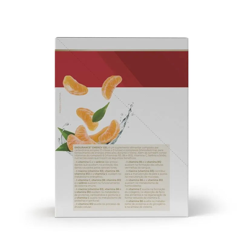 Endurance Energy gel - 12 sachês 30g tangerina - Vitafor