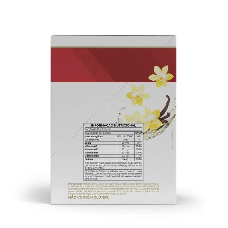 Endurance Energy gel - 12 sachês 30g baunilha - Vitafor