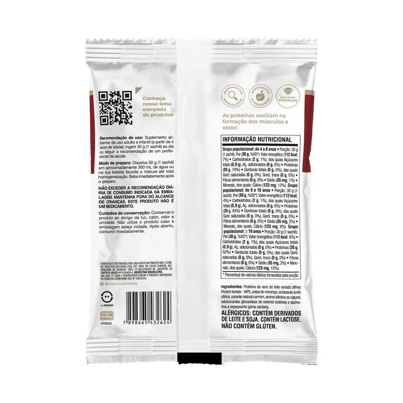Isofort - sachê unitário 30g Frutas Vermelhas - Vitafor