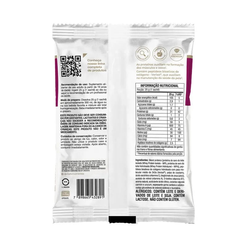 Isofort Beauty - sachê unitário 25g cranberry
