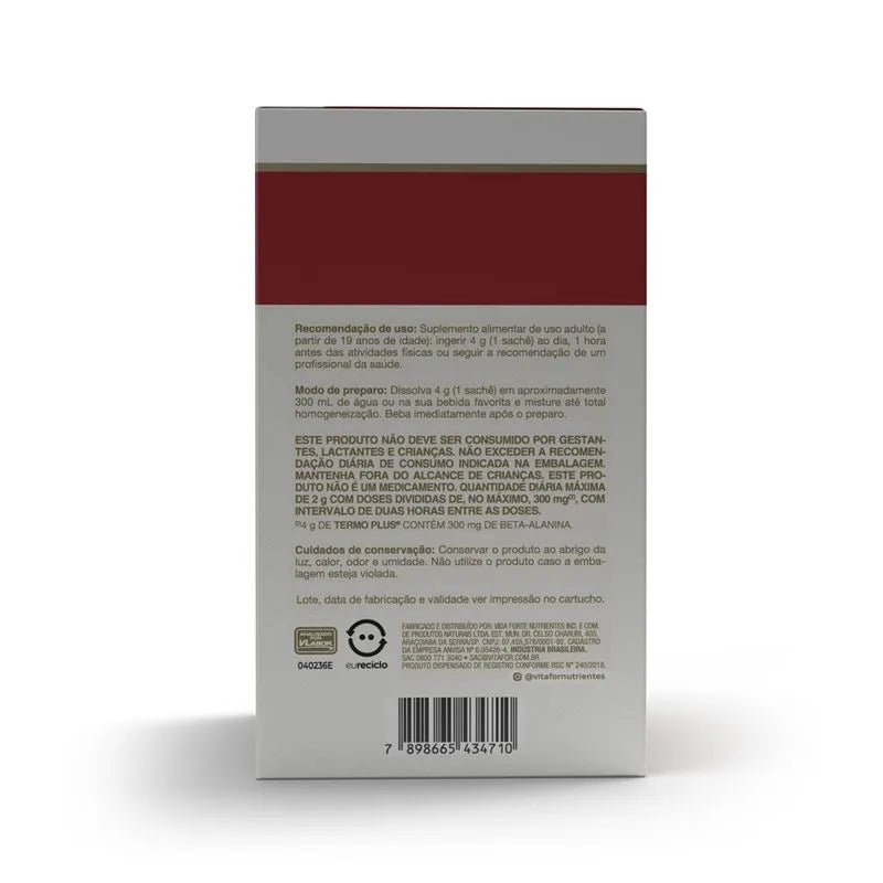 Termo Plus - 30 sachês 4g tangerina com chá verde - Vitafor