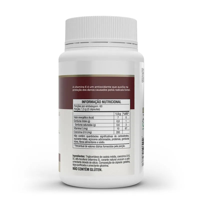 Coenzima Q10 - 120 cap (200mg p/ porção) - Vitafor