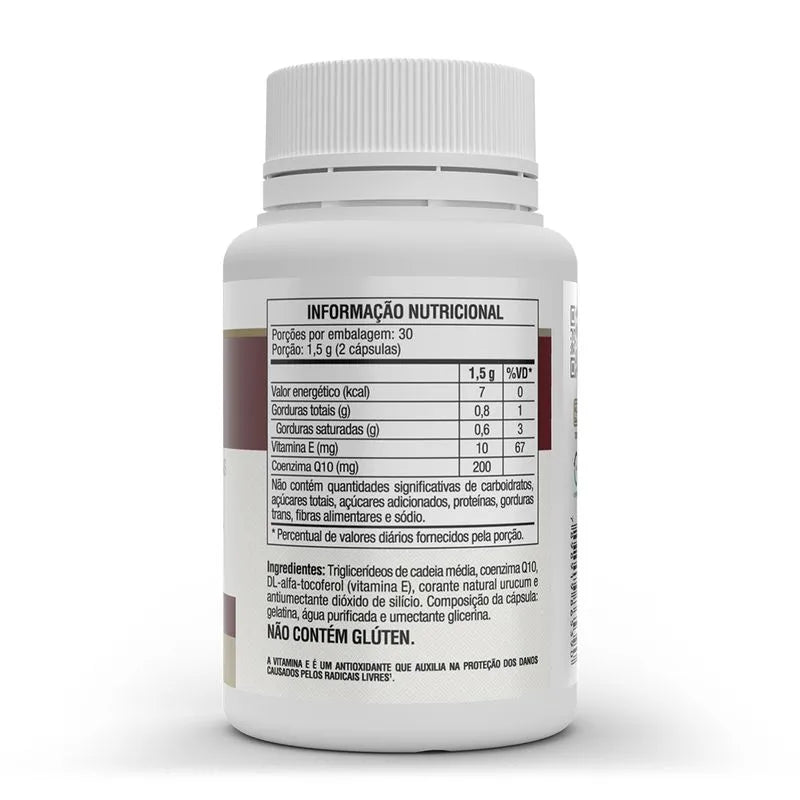 Coenzima Q10 - 60 cap (200mg p/ porção) - Vitafor