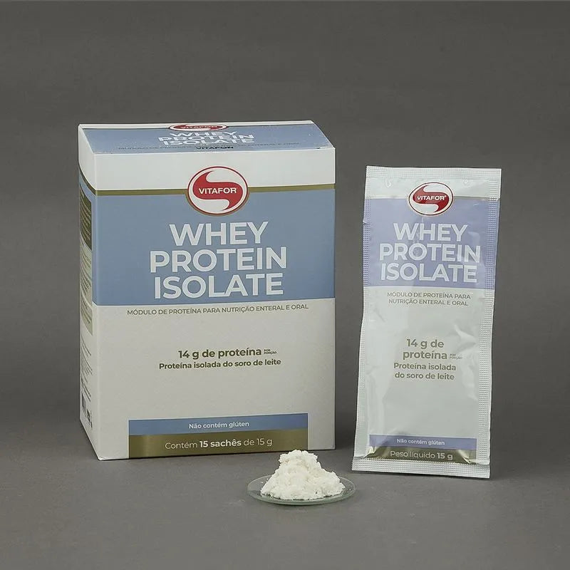Whey protein isolate - 15 sachês 15g - Vitafor
