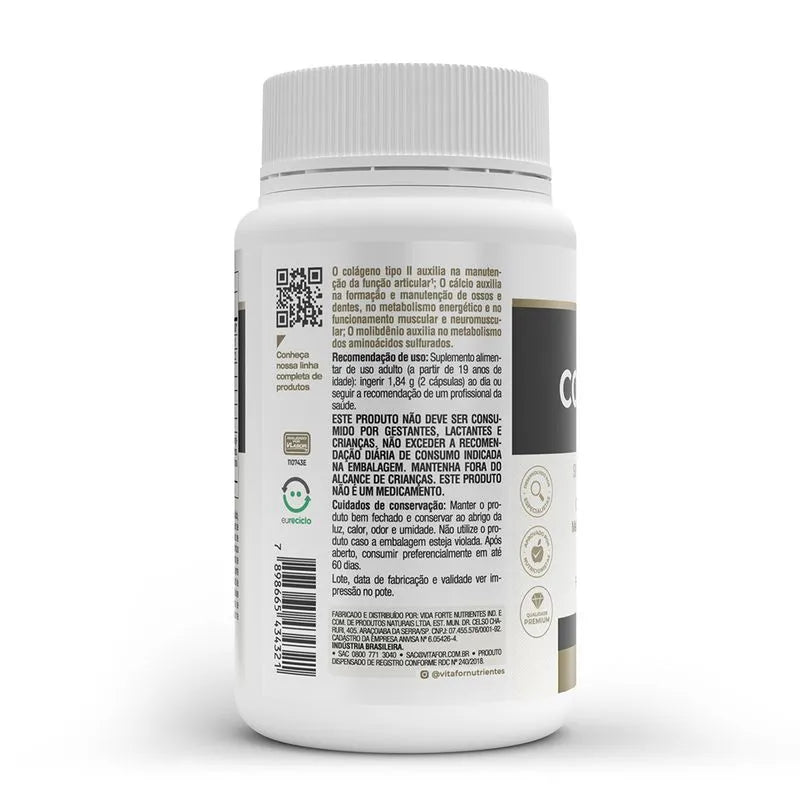Colagentek tipo II - 60 cap - Vitafor