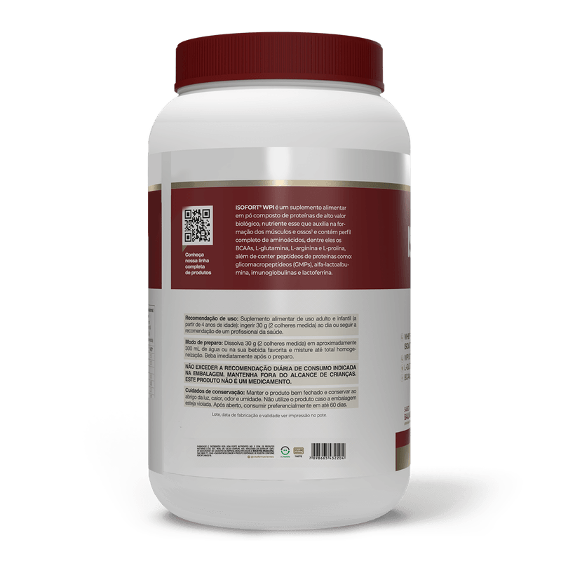 Whey Protein Isolado - Isofort - 900g baunilha - Vitafor