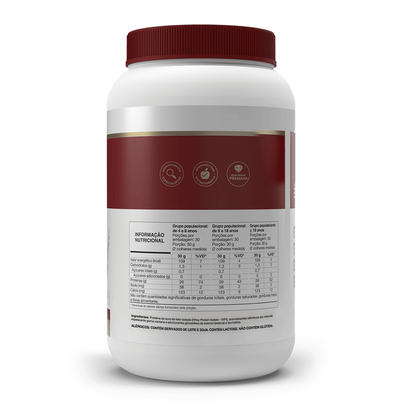 Whey Protein Isolado - Isofort - 900g baunilha - Vitafor