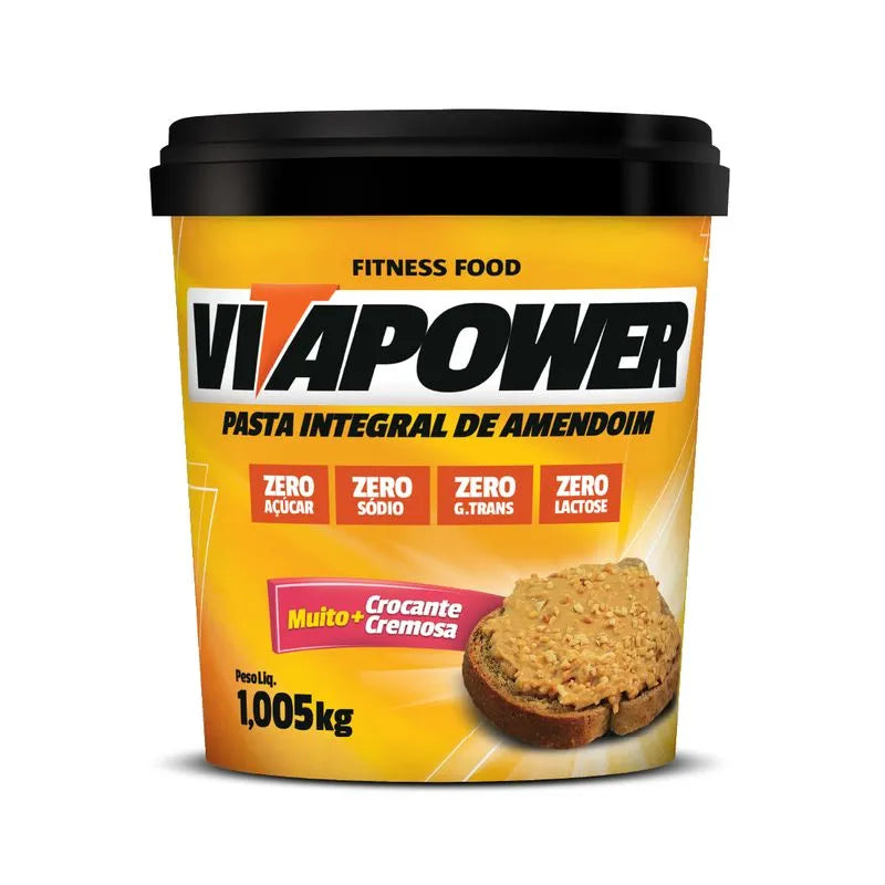 Pasta de Amendoim Integral Crocante 1.005g - Vitapower