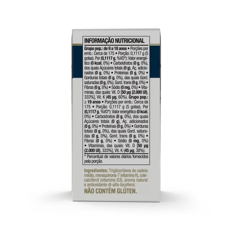 Vita D3 + K2 - 20ml menta - Vitafor