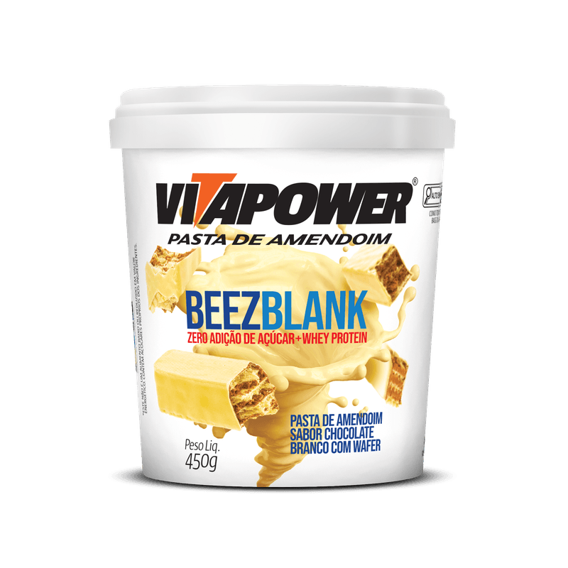 Pasta de Amendoim Gourmet BeezBlank 450g - Vitapower
