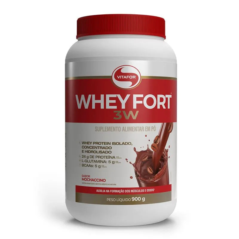 Whey fort 3W - 900g mochaccino - Vitafor