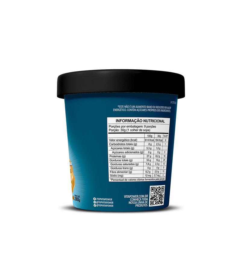 Pasta de Amendoim Super Creamy 280g - Vitapower