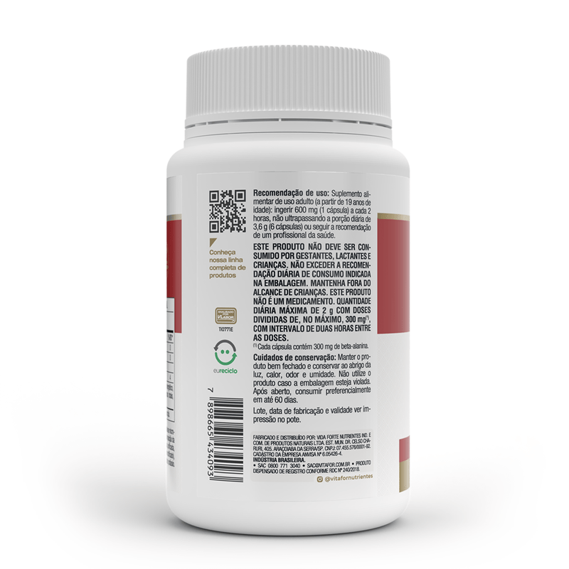 Beta Alanina - 240 cap - Vitafor