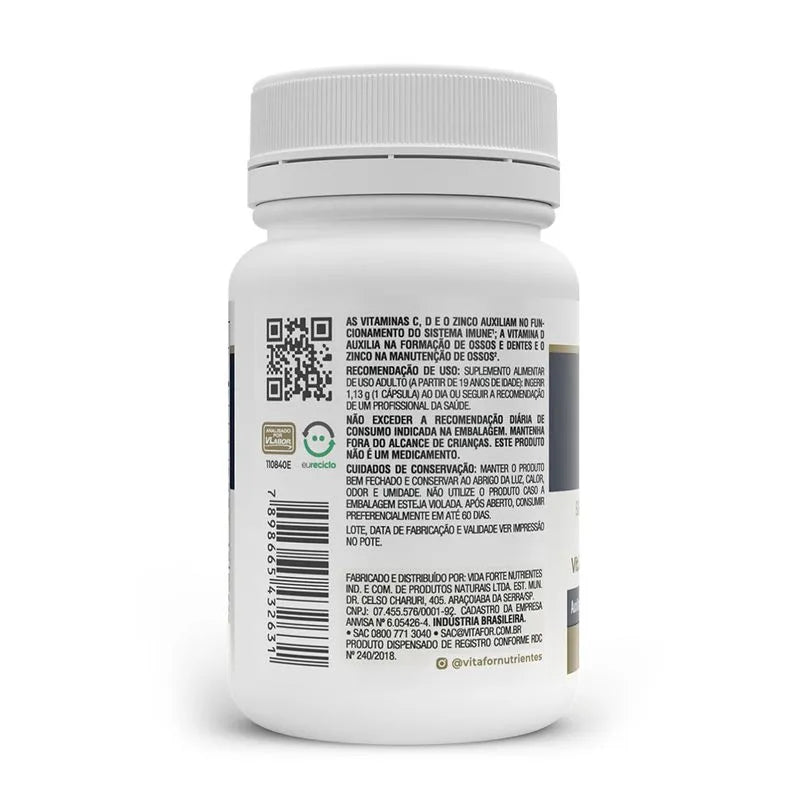 Vita D3 + C + Zinco - 30 Cap - Vitafor