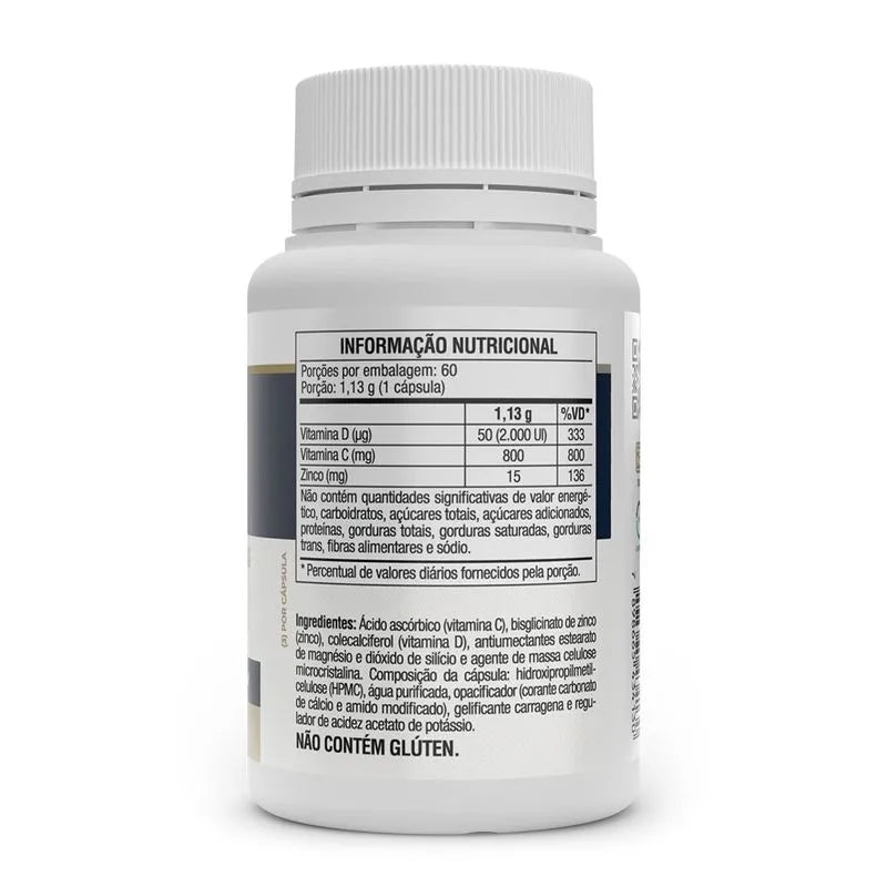 Vita D3 + C + Zinco - 60 Cap - Vitafor